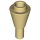 Lego Cone 1 x 1 Inverted with Bar, Tan