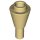 Lego CONE 1X1 INVERTEDE W. SHAFT, Tan