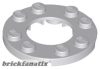 Lego Plate, Round 4 x 4 with 2 x 2 Round Open Center, Light bluish gray
