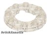 Lego Plate, Round 4 x 4 with 2 x 2 Round Open Center, Transparent clear