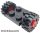 Lego Plate, Modified 2 x 2 with Red Wheels with Black Tires 15mm D. x 6mm Offset Tread Small (122c01 / 3641), Black