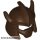 Lego Minifigure, Headgear Helmet Trident Shaped with Face Mask, Dark brown