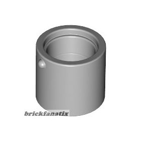   Lego Minifigure, Utensil Bucket 1 x 1 x 1 Straight with Handle Holders - Set COL010, Light grey