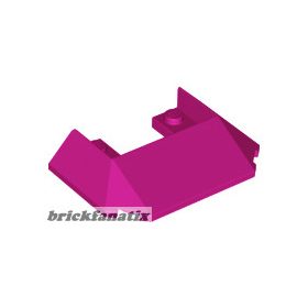 Lego Wedge 6 x 4 Cutout (Train Roof), Magenta