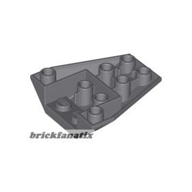   Lego Wedge 4 x 4 Triple Inverted with Connections between 4 Studs, Dark bluish gray