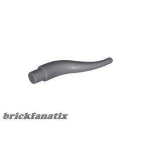 Lego Cattle Horn, Long, Dark bluish gray