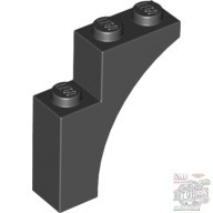 Lego Brick With Bow 1X3X3, Black