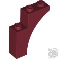 Lego Brick With Bow 1X3X3, Dark red