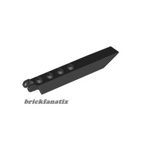   Lego Hinge Plate 1 x 8 with Angled Side Extensions, Squared Plate Underside, Black