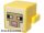 Lego Minifigure Creature Head Pixelated with White, Tan, and Bright Pink Face Pattern (Minecraft Sheep)
