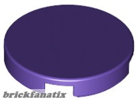 Lego FLAT TILE 2X2, ROUND, Purple