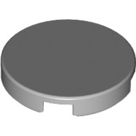 Lego FLAT TILE 2X2, ROUND, Light grey