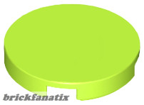 Lego FLAT TILE 2X2, ROUND, Lime