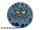 Lego Tile, Round 2 x 2 with Bottom Stud Holder with Rock Creature Face with Jagged Grin, Dark Blue Spots and Yellow Eyes Pattern Set 70351, 70353, 70355