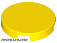 Lego FLAT TILE 2X2, ROUND, Yellow