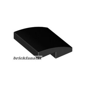 Lego Slope, Curved 2 x 2 x 2/3, Black