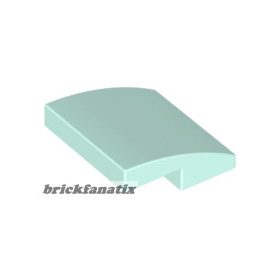 Lego Slope, Curved 2 x 2 x 2/3, Light aqua
