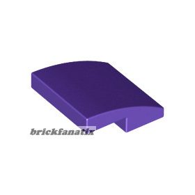 Lego Slope, Curved 2 x 2 x 2/3, Purple