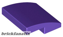 Lego Slope, Curved 2 x 2 x 2/3, Purple