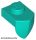 Lego Plate, Modified 1 x 1 with Tooth Vertical, Dark turquoise