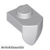 Lego Plate, Modified 1 x 1 with Tooth Vertical, Light bluish gray