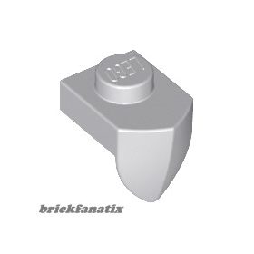   Lego Plate, Modified 1 x 1 with Tooth Vertical, Light bluish gray