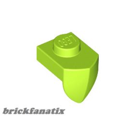 Lego Plate, Modified 1 x 1 with Tooth Vertical, Lime