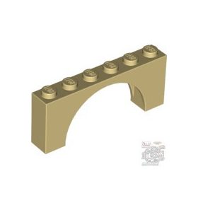 Lego Brick W. Inside Bow 1X6X2, Tan