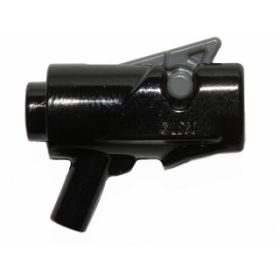   Lego Minifigure, Weapon Gun, Mini Blaster / Shooter with Dark Bluish Gray Trigger (15391 / 15392), Black
