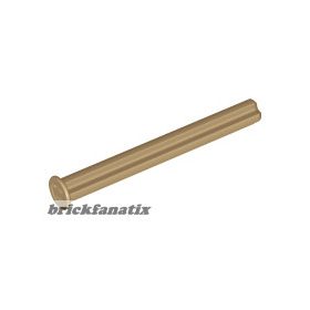 Lego Technic, Axle 5L with Stop, Dark tan