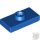 Lego PLATE 1X2 W. 1 KNOB, Bright blue