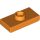 Lego PLATE 1X2 W. 1 KNOB, Bright orange