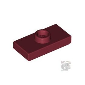 Lego PLATE 1X2 W. 1 KNOB, Dark red