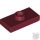 Lego PLATE 1X2 W. 1 KNOB, Dark red