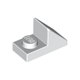 Lego Slope 45 2 x 1 with 2/3 Cutout, White