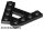Lego Wedge, Plate A-Shape with 2 Rows of 4 Studs, Black
