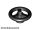 Lego Vehicle, Steering Wheel Small, 2 Studs Diameter, Black