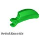 Lego Barb / Claw / Horn / Tooth with Clip, Curved, Bright green