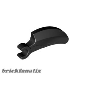 Lego Barb / Claw / Horn / Tooth with Clip, Curved, Black