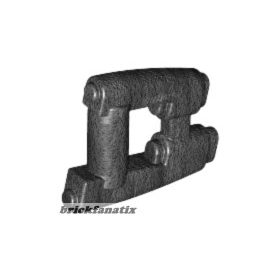 Lego Minifigure, Weapon Gun, Space Blaster, Pearl dark grey