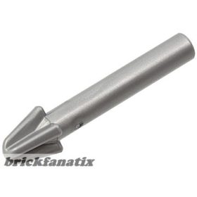 Lego Minifigure, Weapon Harpoon, Smooth Shaft, Flat silver