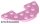 Lego Plate, Round Half 3 x 6 with 1 x 2 Cutout, Bright pink