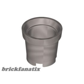   Lego Container, Bucket 2 x 2 x 2 without Handle Holes, Flat silver