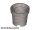 Lego Container, Bucket 2 x 2 x 2 without Handle Holes, Flat silver