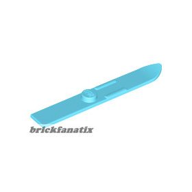 Lego Minifigure, Utensil Ski 6L (48mm Long), Medium azur