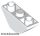 Lego Slope, Inverted 45 3 x 1 Double, White