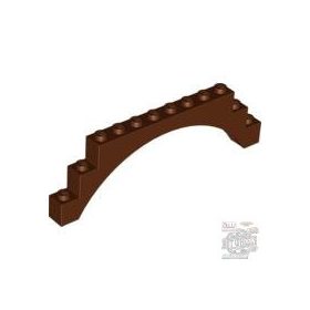   Lego Arch 1 x 12 x 3 Raised Arch with 5 Cross Supports, Reddish Brown