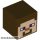 Lego Minifigure Creature Head, Modified Cube with Pixelated Light Nougat Face, Dark Purple Eyes, Dark Orange Nose, and Smile Pattern (Minecraft Steve)