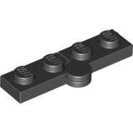 Lego HINGE PLATE 1X2, Black