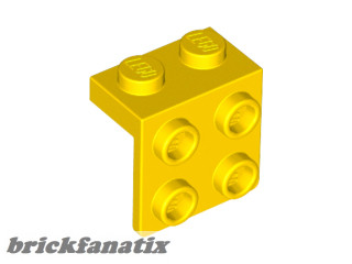 Lego ANGLE PLATE 1X2 / 2X2, Yellow
